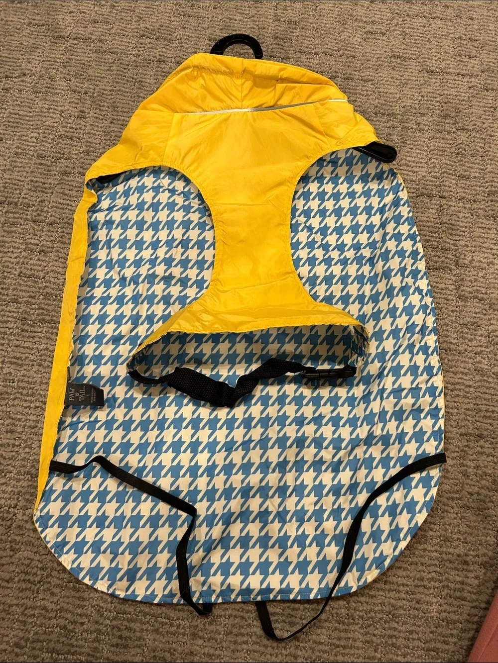 Paw & Tail Reversible Dog Raincoat L